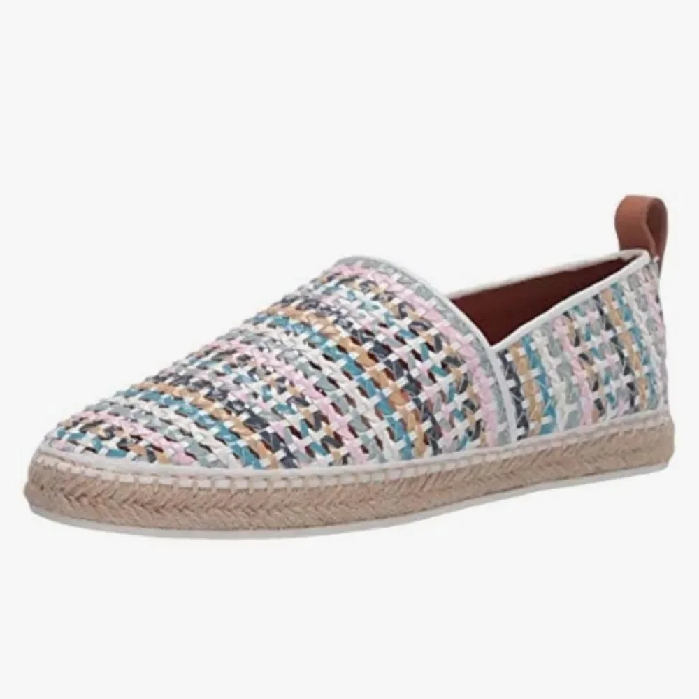 Gentle Soul By Kenneth Cole Pastel Woven Lizzy A-Line Espadrille Loafers
